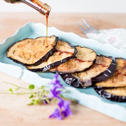 <span>Deep fried aubergine with syrup</span><i>→</i>